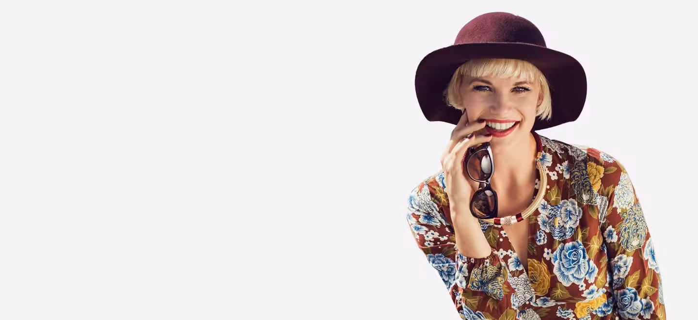 Model in spring outerwear